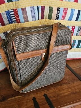 Tweed Carry On Luggage, Hartmann Tweed Bag, Travel Bag, Luggage, Vintage Luggage